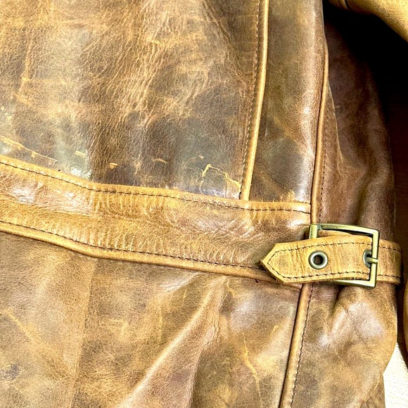 Schott Men’s Leather Jacket Large - Picture 11 of 12